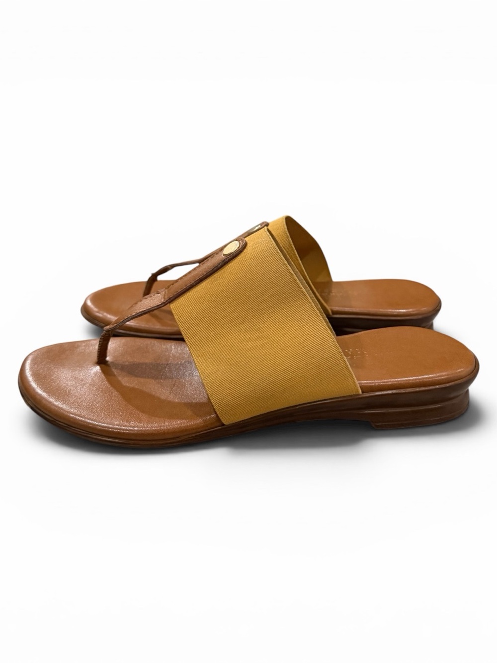 Itallian Shoemakers Women's 6.5 Mustard Selah Summer Sandals S7